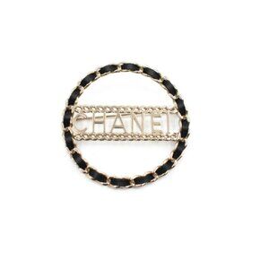 Chanel Chain Logo Brooch